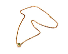 Load image into Gallery viewer, Yellow Gold Peridot Solitaire Pendant