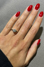 Load image into Gallery viewer, Antique 18K Yellow Gold and Platinum Ring Six Prong Set With an Old Mine Diamond on hand.