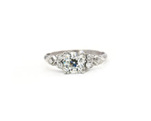 Load image into Gallery viewer, Vintage Platinum Engagement Ring Set With Old European and Single Cut Diamonds