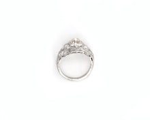 Load image into Gallery viewer, Antique platinum and Old Mine cut diamond ring.