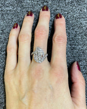 Load image into Gallery viewer, Antique platinum and diamond ring.