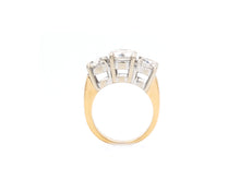 Load image into Gallery viewer, 3-Stone Diamond Engagement Ring Side View