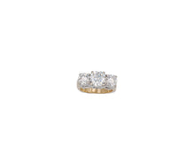 Load image into Gallery viewer, 3-Stone Diamond Engagement Ring