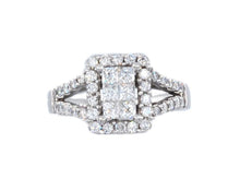 Load image into Gallery viewer, Halo Cluster Diamond Engagement Ring