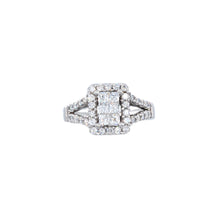 Load image into Gallery viewer, Cluster Diamond Halo Engagement Ring