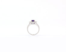 Load image into Gallery viewer, Amethyst and Diamond Ring