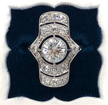 Load image into Gallery viewer, Vintage Platinum Deco Diamond Ring