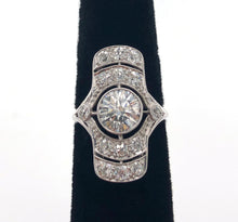 Load image into Gallery viewer, Vintage Platinum Deco Diamond Ring