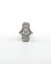 Load image into Gallery viewer, Estate Platinum Deco Diamond Ring