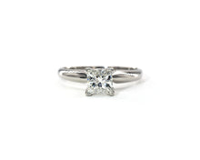 Load image into Gallery viewer, Platinum Princess Cut Diamond Solitaire Engagement Ring