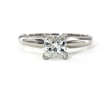 Load image into Gallery viewer, Platinum Princess Cut Diamond Solitaire Engagement Ring