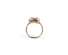 Load image into Gallery viewer, Vintage Signed ESEMCO 10K Yellow Gold Flip Ring With Onyx And Cameo