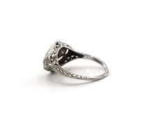 Load image into Gallery viewer, Vintage 14K White Gold Ring Set With Old European Cut Diamonds