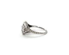 Load image into Gallery viewer, Vintage 14K White Gold Ring Set With Old European Cut Diamonds