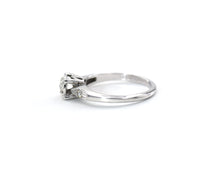 Load image into Gallery viewer, Vintage 14K White Gold Signed Prism-Lite Diamond Engagement Style Ring