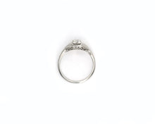 Load image into Gallery viewer, Vintage 18K White Gold Old European cut Diamond Ring.