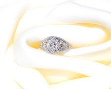 Load image into Gallery viewer, Vintage Platinum and Diamond Filigree Ring
