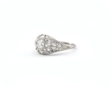 Load image into Gallery viewer, Vintage Platinum and Diamond Filigree Ring