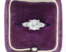 Load image into Gallery viewer, Vintage Circa 1950s Platinum Diamond Engagement Ring