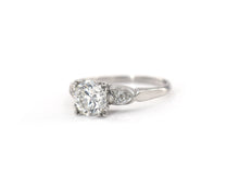 Load image into Gallery viewer, Vintage Circa 1950s Platinum Diamond Engagement Ring