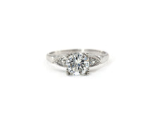 Load image into Gallery viewer, Vintage Circa 1950s Platinum Diamond Engagement Ring