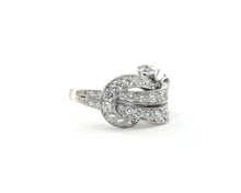 Load image into Gallery viewer, Signed Tiffany & Co Vintage 1940s Platinum And Diamond Ring
