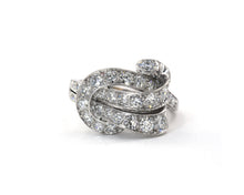Load image into Gallery viewer, Signed Tiffany & Co Vintage 1940s Platinum And Diamond Ring
