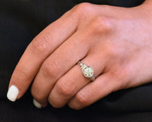 Load image into Gallery viewer, Vintage platinum and diamond engagement ring.