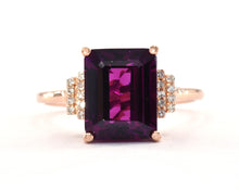 Load image into Gallery viewer, Rhodolite and Diamond Ring