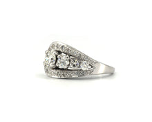 Load image into Gallery viewer, Vintage 18K White Gold Cocktail Ring
