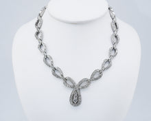 Load image into Gallery viewer, Estate Open Link Diamond Collar Necklace

