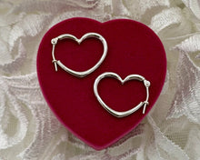 Load image into Gallery viewer, Heart Hoop Earrings

