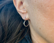 Load image into Gallery viewer, Heart Hoop Earrings

