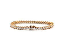 Load image into Gallery viewer, 14K Yellow Gold Diamond Tennis Bracelet 8.40CTW VS2-H
