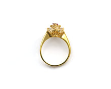 Load image into Gallery viewer, Marquise Ruby Ring With A Baguette Diamond Halo
