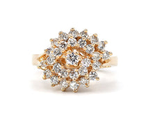 Load image into Gallery viewer, Estate Swirl Diamond Cocktail Ring
