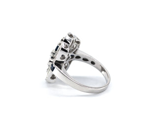 Sapphire And Diamond Cocktail Ring