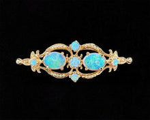 Load image into Gallery viewer, Antique Crystal Opal Brooch
