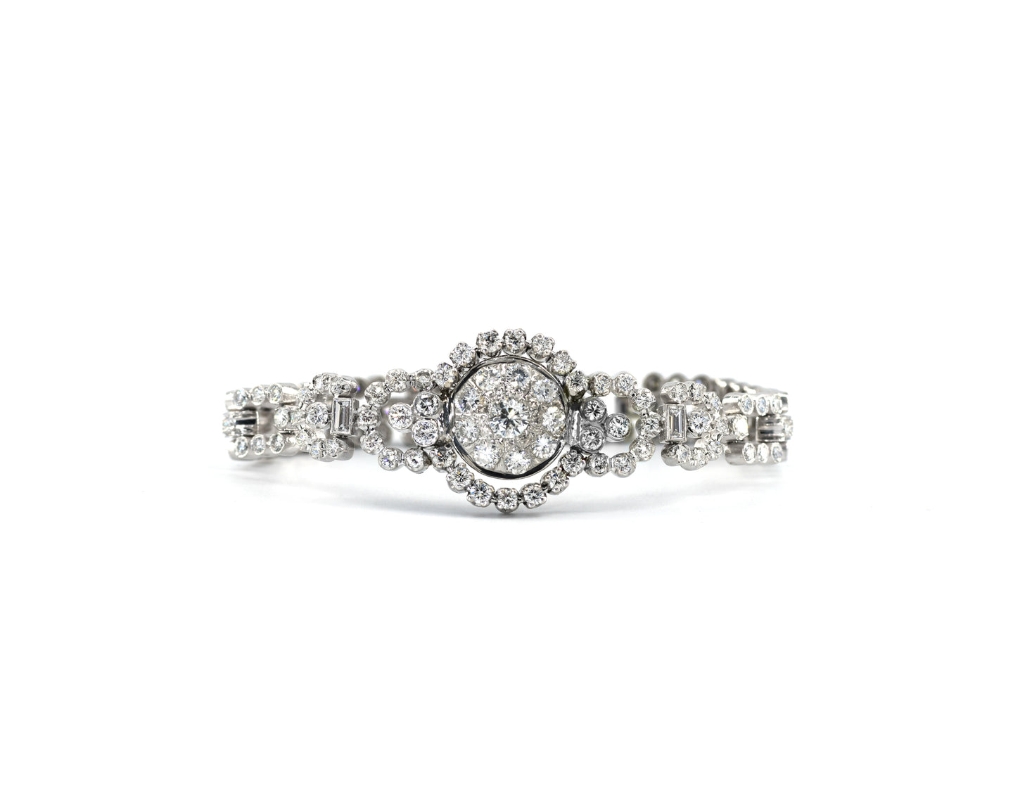 Vintage Diamond Statement Bracelet