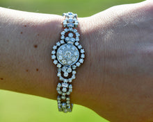 Load image into Gallery viewer, Vintage Diamond Statement Bracelet
