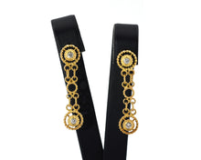 Load image into Gallery viewer, Chain Link Diamond Dangler Earrings
