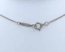 Load image into Gallery viewer, Estate Signed Tiffany &amp; Co. Platinum Round Diamond Solitaire Necklace.
