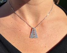 Load image into Gallery viewer, Estate Pyramid Diamond Necklace

