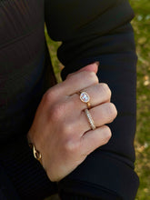 Load image into Gallery viewer, RESERVED FOR MEGAN- 14K rose gold bezel set oval pink sapphire ring
