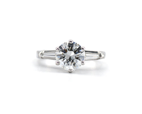 1.51CT Round Brilliant Cut GIA Certified Diamond Engagement Ring