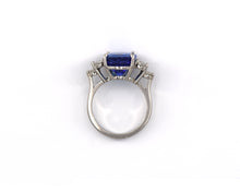 Load image into Gallery viewer, Platinum Oval Tanzanite and Diamond Ring
