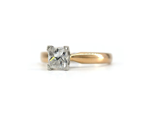 Princess Cut Diamond Solitaire Engagement Ring