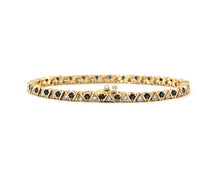 Load image into Gallery viewer, Sapphire &amp; Diamond Zigzag Line Bracelet

