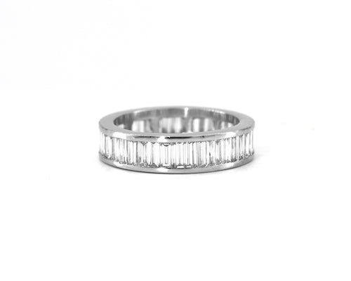 Straight Baguette Cut Diamond Eternity Band