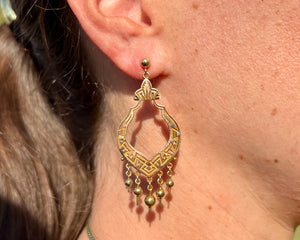 Antique Victorian Yellow Gold Earrings